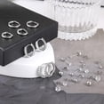 thumbnail image 6 of Hoop Earrings for Women 10 Pairs Chunky  Set,Trendy Hypoallergenic 14K Gold Silver Plated Thick Stud Huggie Earring Stacks Pack Jewelry for Sensitive Ears, 6 of 7