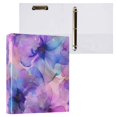 thumbnail image 3 of 2 Pcs Beautiful Spring Flowers Hardcover 3 Ring Binder 1.5” Round Rings Binder Organizer Letter Size Paper Pockets School Office Supplies, 3 of 9