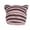 Pink, variant on Ljudmp Womens Mens Crochet Chunky Cable Knit Beanie Cute Cat Ear Brimless Hat Winter Stretch Thick Casual Striped Knit Skull Cap Black