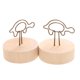 thumbnail image 4 of 10 x Portanombres de mesa de boda Portatarjetas de lugar de Navidad de madera perfke  Titular de notas, 4 of 7