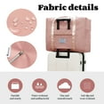 thumbnail image 5 of 20L Travel Duffle Bag with Luggage Handle Sleeve - Water-Resistant for Airport & Getaways, Pink., 5 of 10