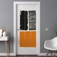 thumbnail image 2 of Orange Black Window Privacy Film, Farmhouse Striped Modern Abstract Art Static Cling UV Sun Blocking Heat Control Window Tint Day and Night, Non-Adhesive One Way Windows Privacy Cover 35.4''x78.7'', 2 of 7