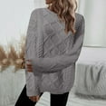 thumbnail image 2 of Vedolay Women's Tops Womens Casual Long Sleeve Sweaters Soft Loose Fit Pullover Sweater Tops,Gray XL, 2 of 4