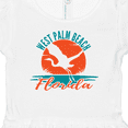 thumbnail image 4 of Inktastic West Palm Beach Florida Vacation Girls Baby Dress, 4 of 5
