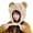 Beige, variant on Plush Bear Ear Trapper Hat Ear Protective Hat Unisex Hat Cold Weather Caps