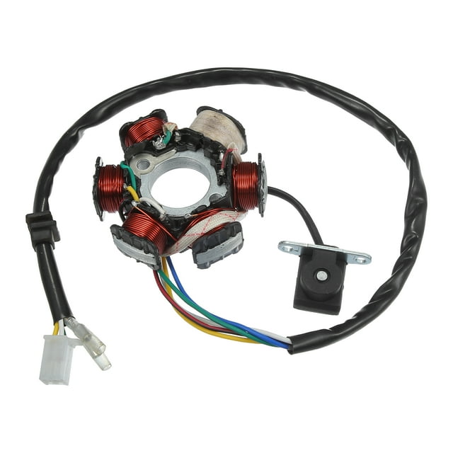 5 Cables 6 Polo CC Motocicleta Magneto Estator para 125 cc GY6 - 1 Uds