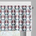 thumbnail image 5 of Ambesonne Teal Valance & Curtain, Ottoman Style Floral Art, 55"x36", Red Teal, 5 of 6