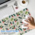 thumbnail image 4 of Long Mouse Pads for Desk,Green and Red Christmas Holly Pattern Desk Mats on Top Of Desks, Desk Mouse Pad Extra Large with 3mm Non-Slip Base and Stitched Edge for Gaming,Office,Work,Home 31.5x15.7in, 4 of 5