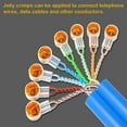 thumbnail image 3 of Wire Connector UY K2 Telephone Cable Butt Splice Connectors Button 2 Wire Waterproof Crimp Coupler for Network Data Phone Wire Joints, 100PCS K2 Wire Connectors, 3 of 7