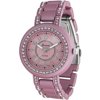 Brinley Co. Women's Rhinestone-Accented Soft-Coated Link Watch