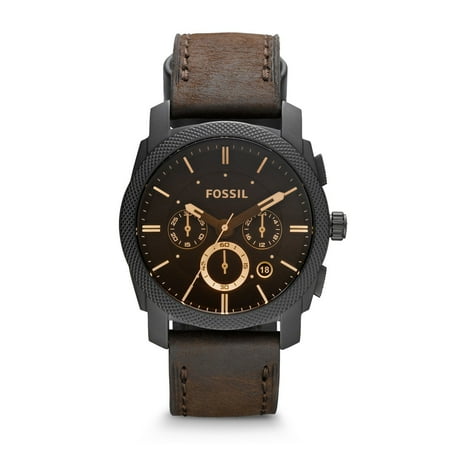 Fossil Set Wrist Watch - Fossil Men's FS4656 Brown Leather Analog Quartz Watch with Brown Dial