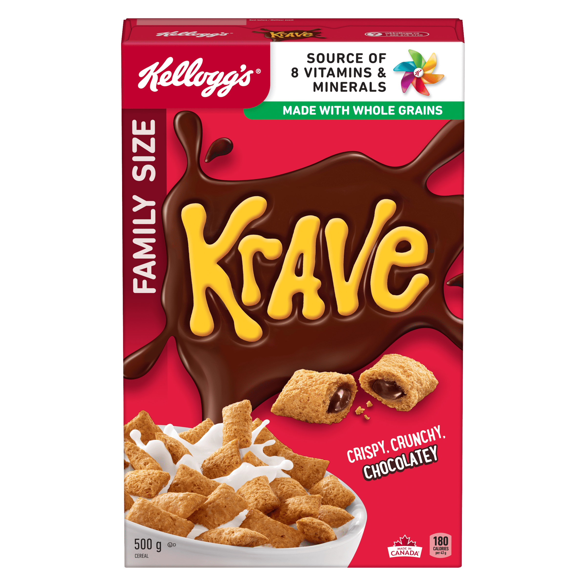 Kellogg's Krave* Cereal 500g, Kellogg's Krave* Cereal 500g