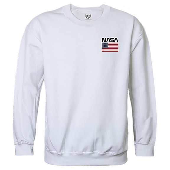 Rapid Dominance NAS2-WO1-WHT-04 Worm 1 Graphic Crewneck Sweatshirt, White - Extra Large