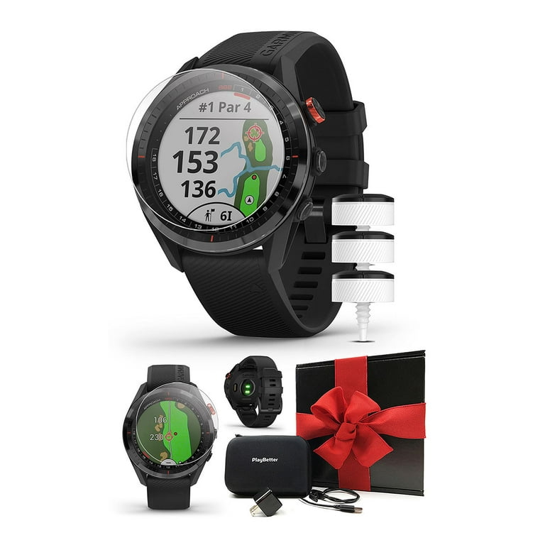 Garmin Approach S62 (Black with CT10) Premium GPS Golf Smartwatch