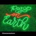 thumbnail image 3 of Glowneon Peace On Earth Neon Sign, Peaceful World Neon, Peace On Earth Led Sign, Peace On Earth, 3 of 4