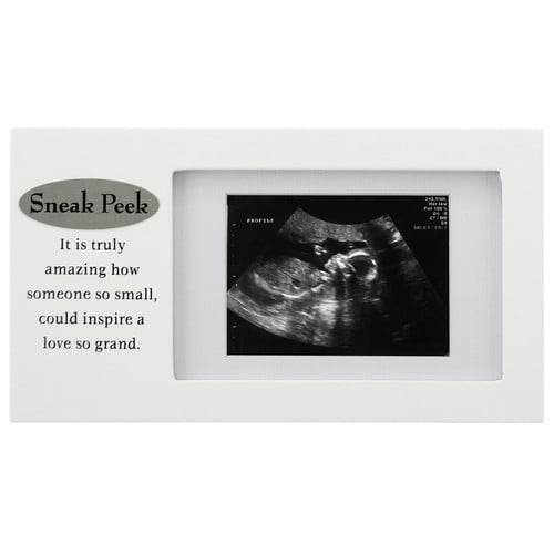 Malden Int Designs 3x4 or 4x6 Sneak Peek Sonogram Picture Frame