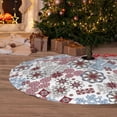 thumbnail image 6 of Sikiie Abstract Floral 30-48 inches {designName} Print Christmas Tree Skirt Snowman Xmas Tree Skirt with Edge Christmas Decorations for Holiday Party36", 6 of 7