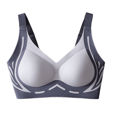 Pavied Minimizer Bras Bralettes for Women Feelingirl Bra Soft Support Top Support Non Marking Underwear Fixed Cup To Collect Side Breasts Gathered Tank Top Bra Seamless Bras Womens Bras Blue 3XL