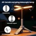 thumbnail image 4 of Telescopic Camping Lantern with 40" Stand, 8000mAh Rechargeable Work Light, 1000LM Flashlight, IP44 Waterproof Tripod Base, Dimmable LED for Hurricane, Emergency, Repair, 4 of 8