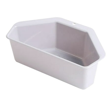 

Plastic Triangular Sink Strainer Drain Fruit Vegetable Basket Shelf with Suction