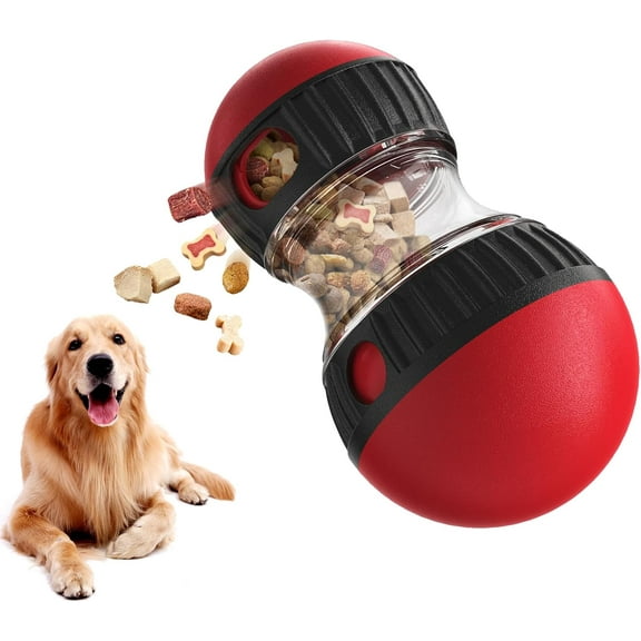 Dog Puzzle Toys,Adjustable Slow Feeder Dog Bowls,Rolling Treat Dispensing Dog Toys for Brain Stimulation,Interactive Dog Toys for Boredom and Keep Them Busy
