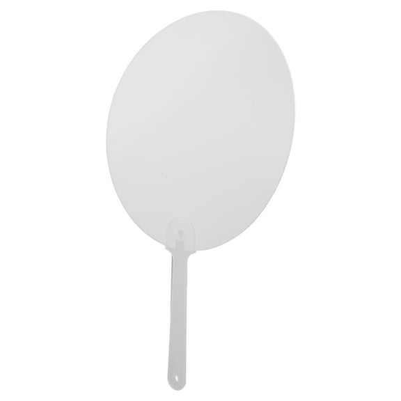 WORGEOUS Round Shape Diy Sublimation Fan Church Fan Diy Fan Handheld Fan for Diy Submimation
