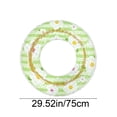 thumbnail image 3 of Tepsmf Inflatable Pool Floats, Pool Tube Rings, Swim Tubes, Pool Floaties, Beach Swimming Party Floats for Adults Swim Ring Fun Print Pool Lounger Tube for Summer Green, 3 of 7