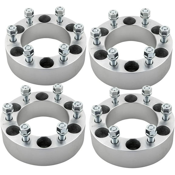 6x5.5 to 6x135 Wheel Spacers Adapters 1.5 inch Compatible with Ford Rims Makes Compatible with Chevy Compatible with GMC 14x2.0 Grade 12.9 Studs Set of 4