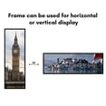 thumbnail image 6 of Americanflat 12x36 Picture Frame with Polished Plexiglass Streamline Collection Thin Border Wall - Black, 6 of 8