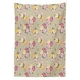 thumbnail image 3 of Ambesonne Rose Tablecloth Rectangular Table Cover, Vintage Rose Bunches Dots, 52"x70", Multicolor, 3 of 4