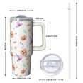 thumbnail image 2 of Halloween 30oz Insulated Tumbler with Handle and Straw Lid – Pumpkin Gift Travel Coffee Mug – Spooky Design, 2 of 5