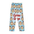 thumbnail image 5 of Mens Curi-ous Monkey Geor-gia Pajama Pants Lounge Pants Super Soft Pajama Bottoms with Pockets Drawstring, 5 of 8