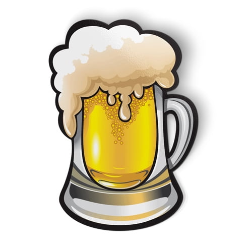 Beer Mug - 5" Magnet for Car Locker Refrigerator