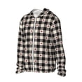 thumbnail image 2 of Fotbe Black Plaid Heart Men's Women's UPF 50+ Sun Protection Jacket Hooded Cooling Shirt with Pockets Hiking Outdoor Performance-Medium, 2 of 8