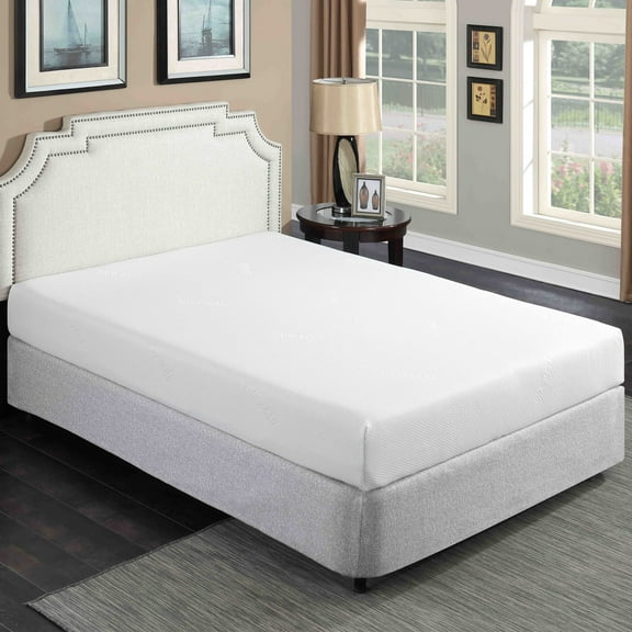 Queen Gel Memory Foam Mattress 8 Inch, Medium Plush with Aloe Vera Cover, Cooling Mattress in a Box for Bedroom