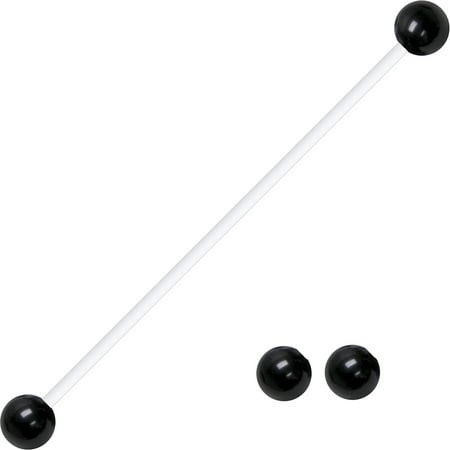 - Body Candy Pregnancy Belly Button Ring With Black Acrylic Ends 2