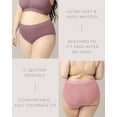 thumbnail image 4 of Kindred Bravely High Waist Maternity Underwear for Women and Postpartum Underwear 5 Pack (Small, Assorted Jewel Tones), 4 of 6