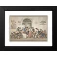 thumbnail image 2 of Bartolomeo Pinelli 18x14 Black Modern Framed Museum Art Print Titled - Interior of a Roman Inn (1817), 2 of 5