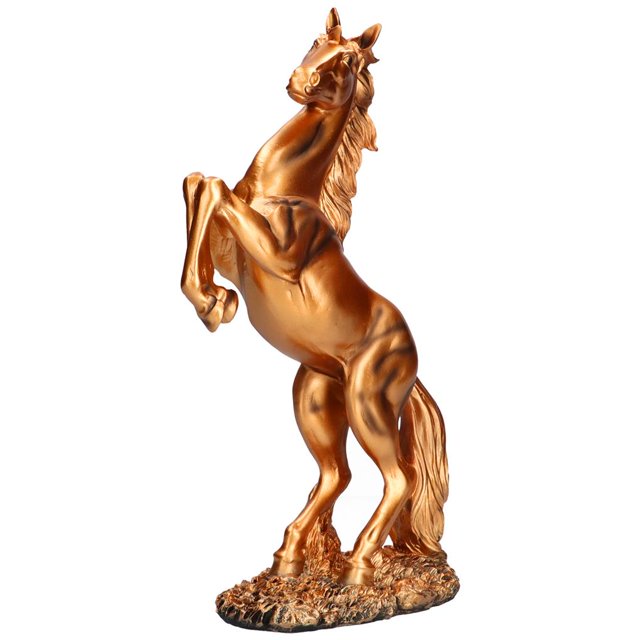 Estatuilla De Caballo De Bronce Decoración De Caballo Estatua De Resina Caballo Estatua De Caballo Moderno Estilo Europeo Y Mano De Obra Exquisita Para Regalos Para El Hogar Sala De Estar Oficina Methold HA014172-00