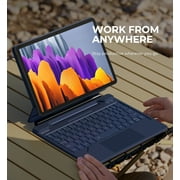 Dexnor Keyboard Case for Samsung Galaxy Tab S10 Lite/S10 FE/S9 FE 5G 10.9/S9 11/ Case with Keyboard Magnetic Floating Cantilever Stand Multi-Touch Trackpad Wireless Backlit with S Pen Holder, Blue
