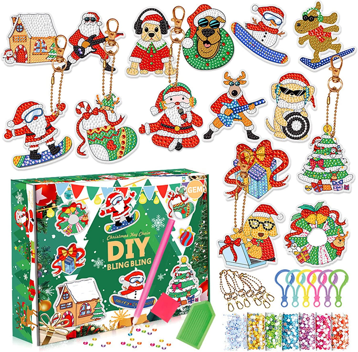 Advent Calendar Diamond Painting Kits Handmade Crafts Exquisite advent-calendar-diamond-painting-kits-handmade-crafts-exquisite