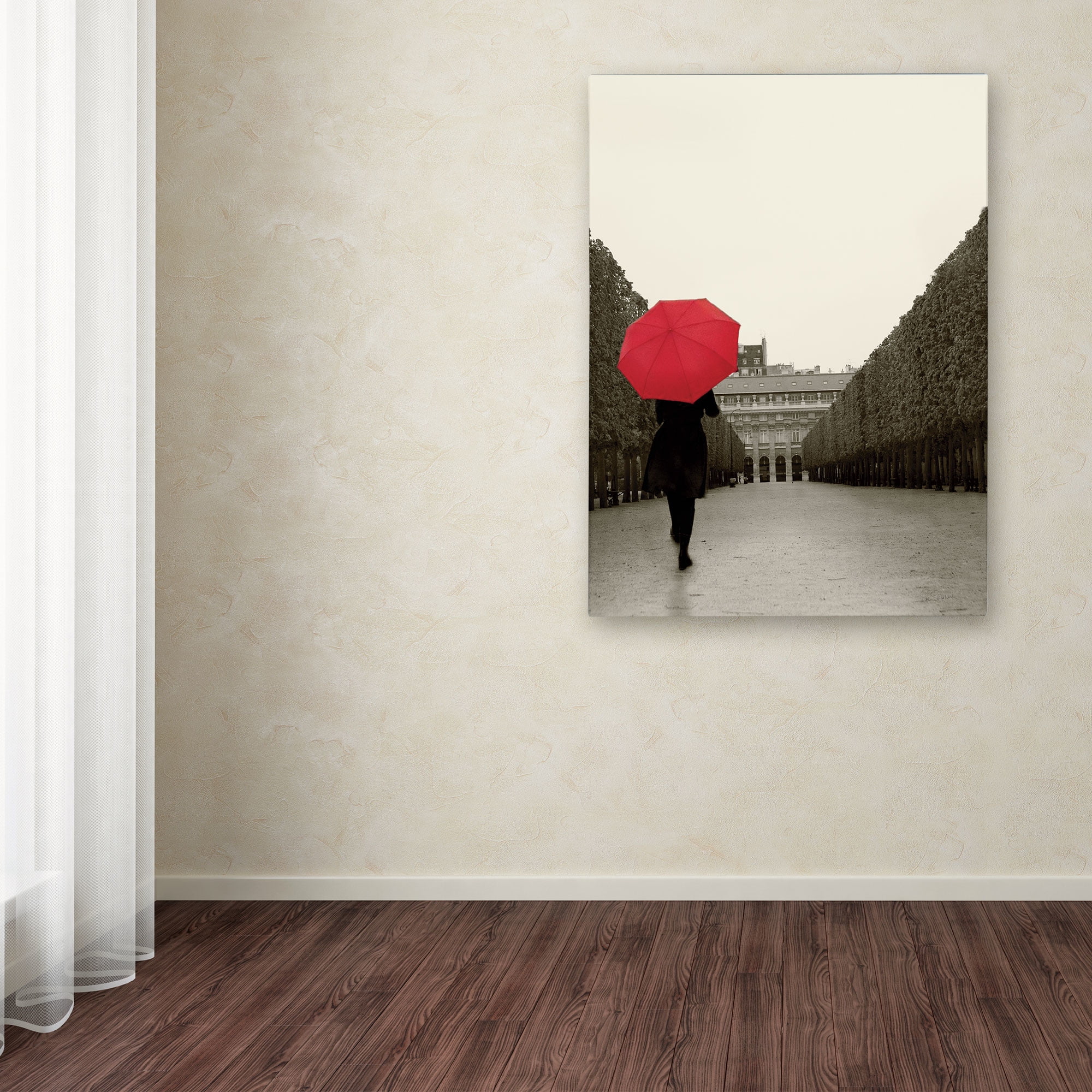 Trademark Fine Art "Paris Stroll I Feet" Canvas Art by Sue Schlabach