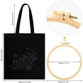 thumbnail image 5 of Canvas Tote Bag Embroidery Kit for Beginners, Arts and DIY Crafts Kits for Adults, Include Instructions Embroidery Bag Hoops Threads and Tools, 5 of 7