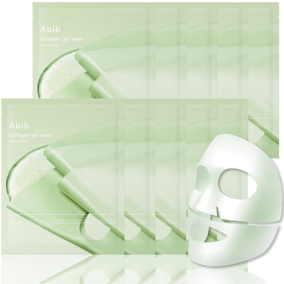 Máscara facial Abib Collagen Gel Heartleaf Jelly 10 hojas