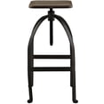 thumbnail image 3 of Modway Pointe Wood Top Metal Adjustable Height Kitchen Bar Stool In Brown, 3 of 5