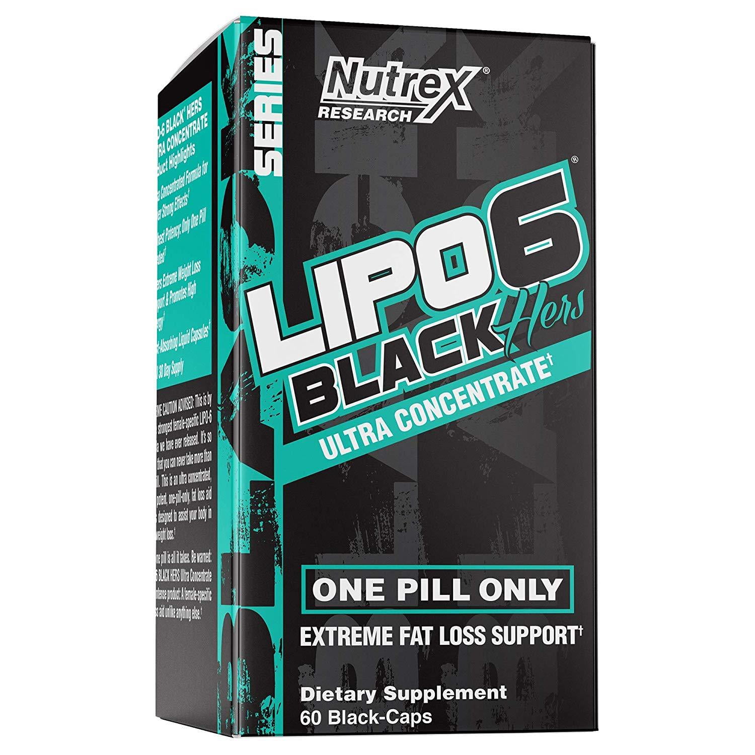 NUTREX LIPO 6 BLACK ULTRA CONCENTRATE 60 CAPS FAT BURNER WEIGHT LOSS 
