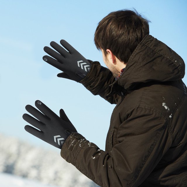Guantes unisex con forro polar, calentadores de manos eléctricos impermeables, guantes para deportes al aire libre