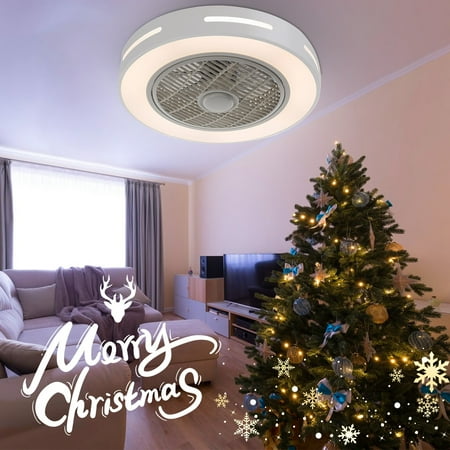

Ceiling Fan Light Remote Control LED Lamp Dimmable Bedroom Office Modern Iron