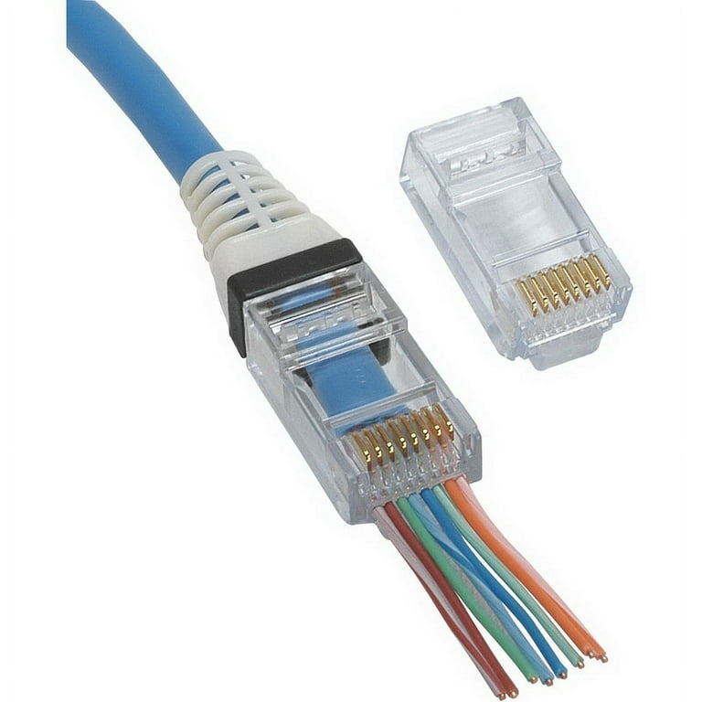 Platinum Tools EZ-RJ45 Cat6 Connectors - 500 Pack For Easy Network Cable Termination
