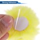 thumbnail image 5 of Accesorios para Casco de Motocicleta Decoración Lazo Azul Esponjoso para Cascos de Motocicleta Bicicleta Esquí Etiqueta Amarilla de Piel Sintética 2 Juegos, 5 of 6